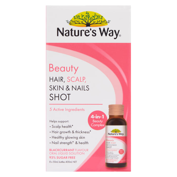 Nature's Way Beauty Hair Scalp Skin Nails Shot 8x50ml
