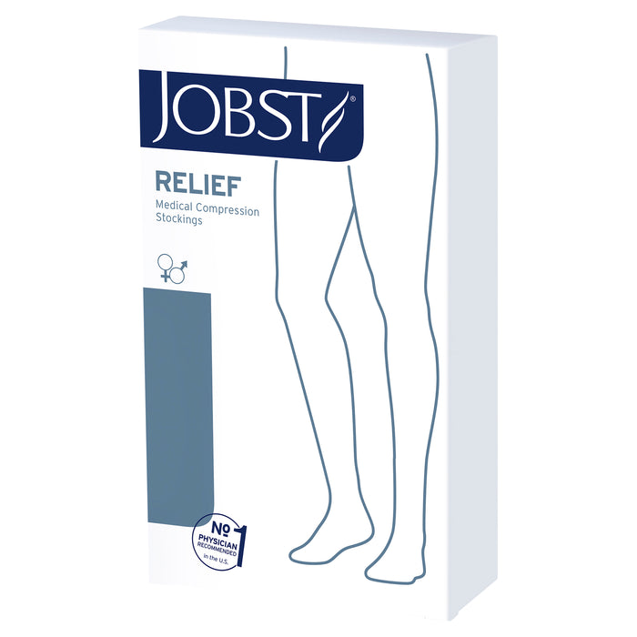 Jobst Relief Knee High Open Toe Large Beige 20-30mmHg