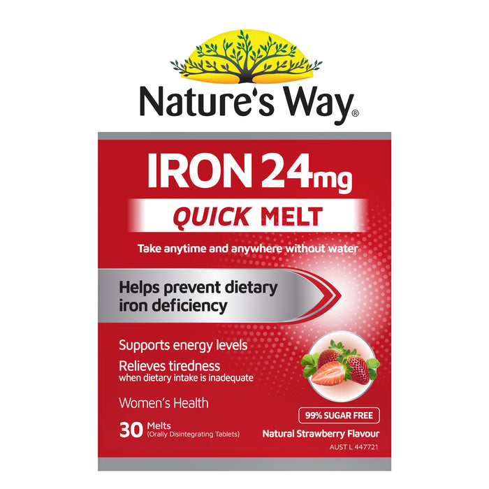 Nature's Way Iron Quick Melts 30
