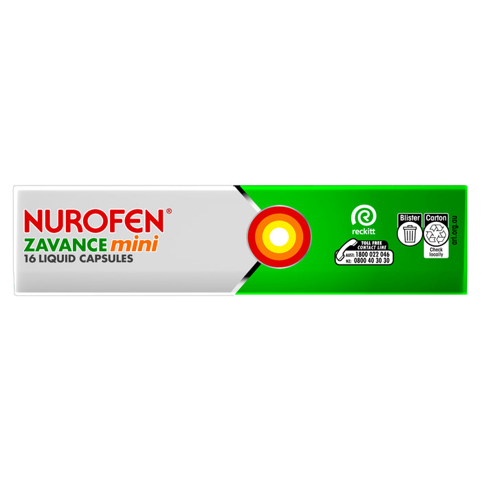 Nurofen Zavance Mini Liquid Capsules 16