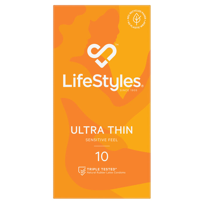 Ansell Lifestyles Condoms Ultra Thin 10 Pack