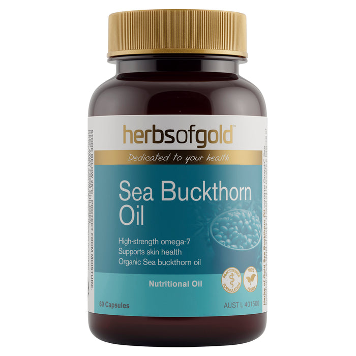 Herbs Of Gold Sea Buckthorn Oil 60 Capsules.