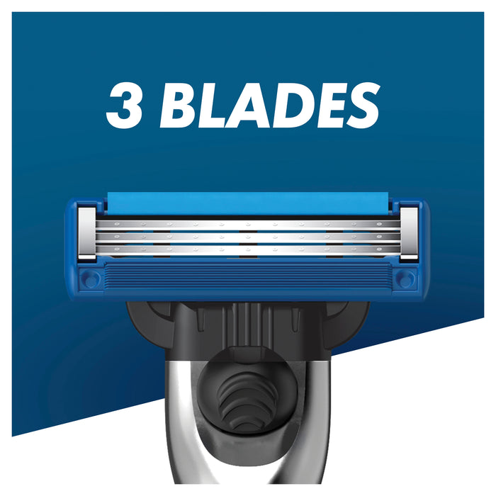 Gillette Mach 3 Turbo 3D Manual Razor and 2 Blades