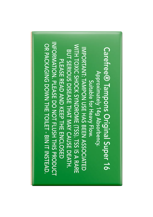 Carefree Tampons Super 16