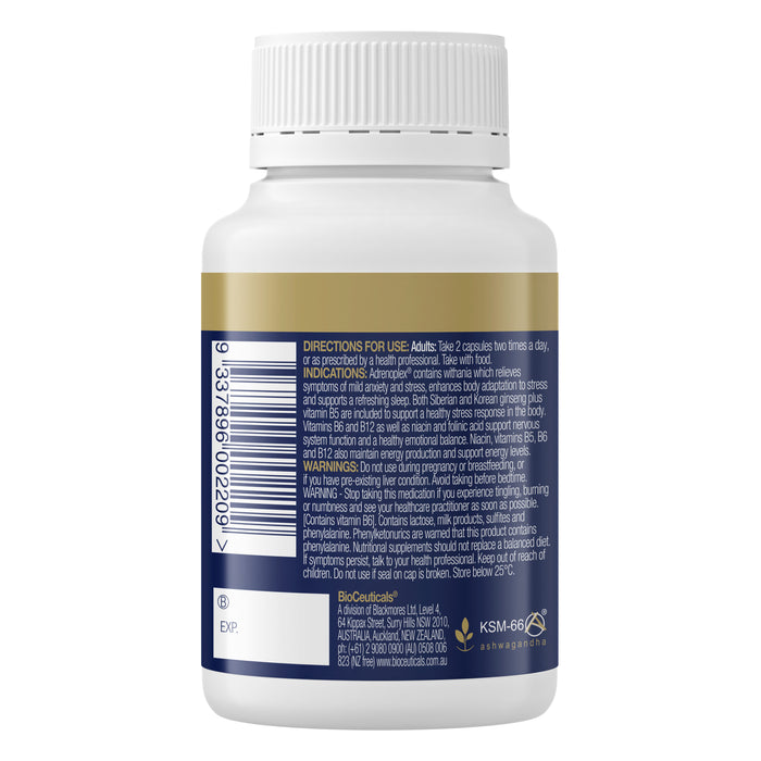 Bioceuticals Adrenoplexa 60 Capsules
