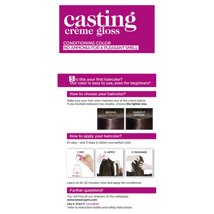 L'Oreal Casting Crème Gloss 412 Iced Cocoa