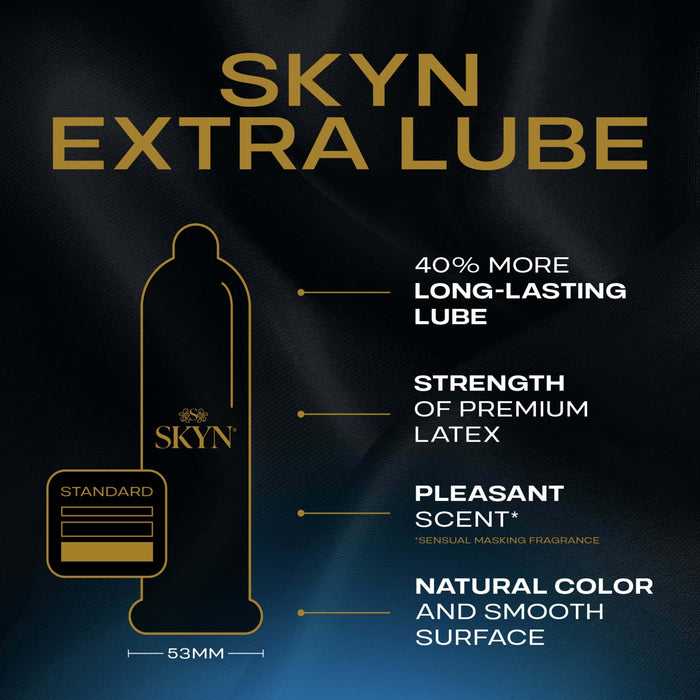 Ansell Lifestyles Condoms Skyn Extra Lube Latex Free 10 Pack