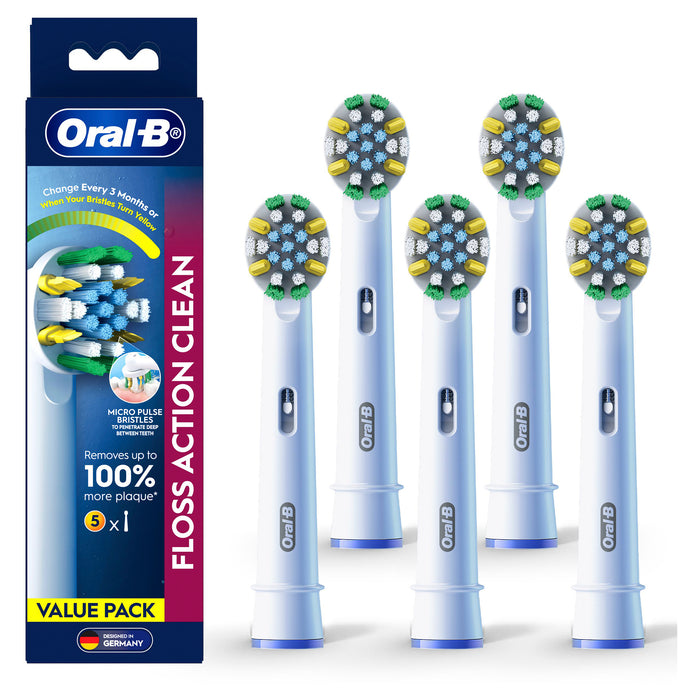 Oral B Power Toothbrush Floss Action Refills 5 Pack