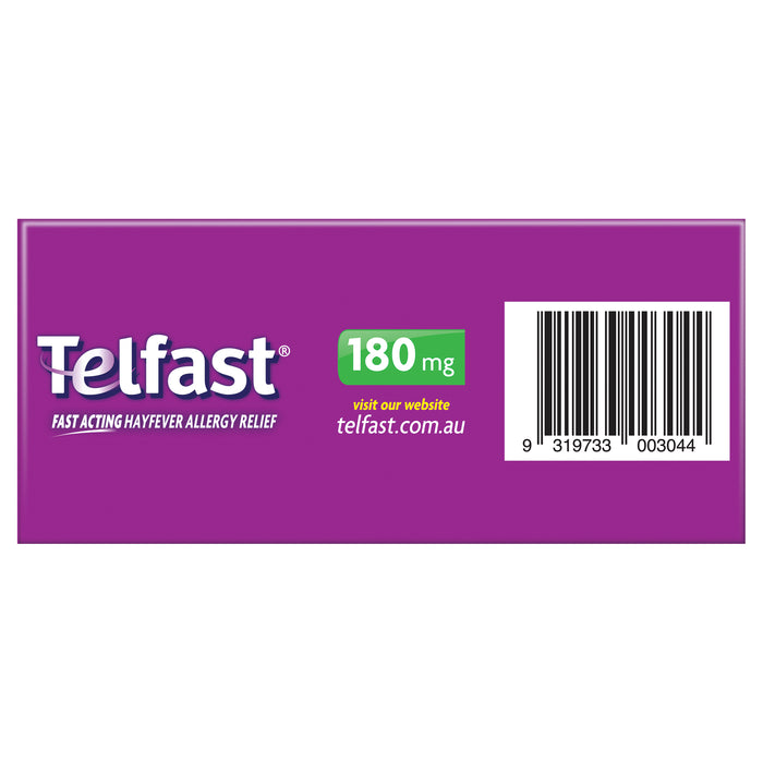 Telfast Skin Rash & Hayfever Tablets 180mg 60.