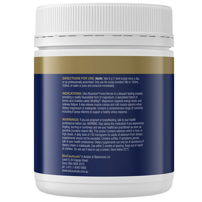 Bioceuticals Ultra Muscleze Forest Berries 360g