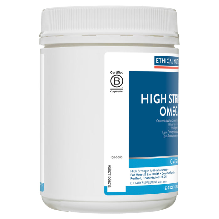 Ethical Nutrients Hi-Strength Fish Oil 220 Capsules