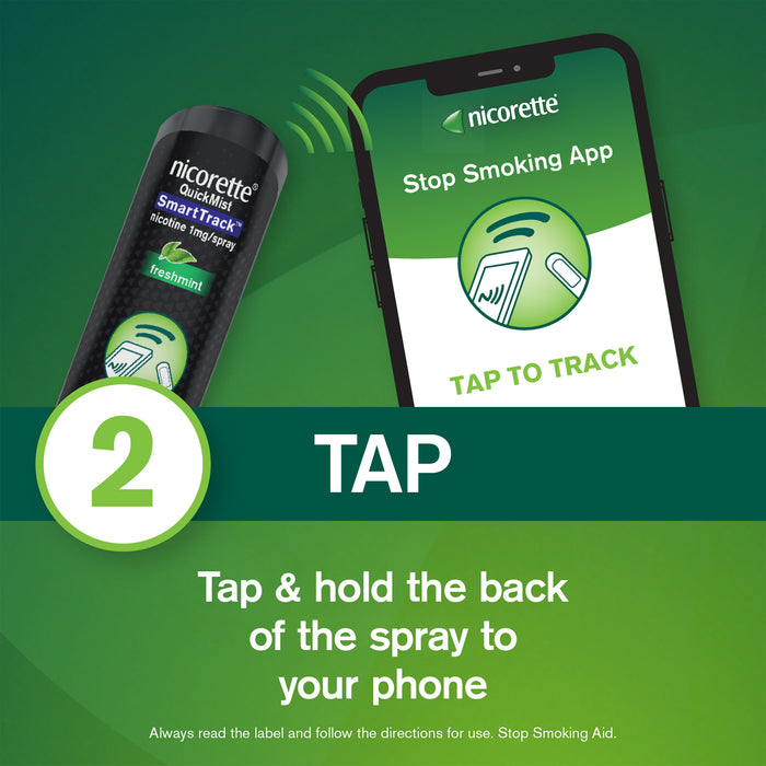 Nicorette Quick Mist Smart Track Mouth Spray 2x150