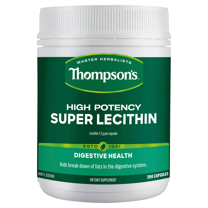 Thompson's High Potency Super Lecithin 200 Capsules.
