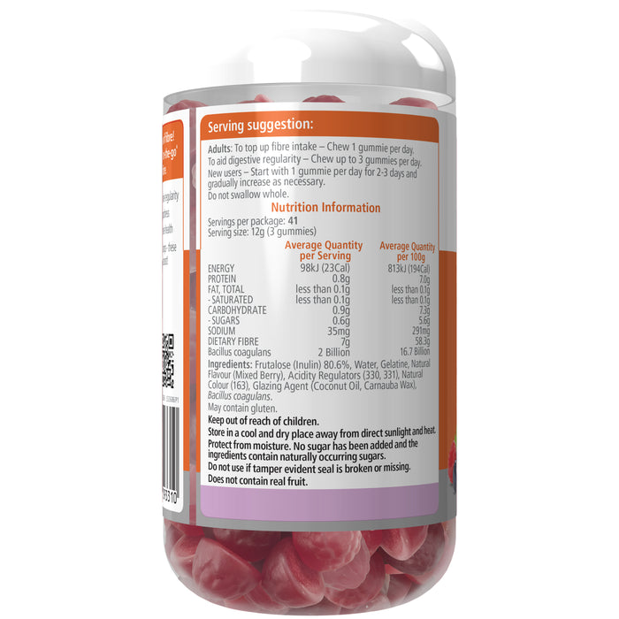 Nature's Way Vita Gummies Fibre + Probiotics 125 Berry Gummies