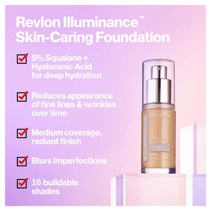 Revlon Illuminance Skin Caring Liquid Foundation 317 Tan Sand.