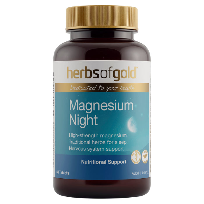 Herbs Of Gold Magnesium Night 60 Tablets