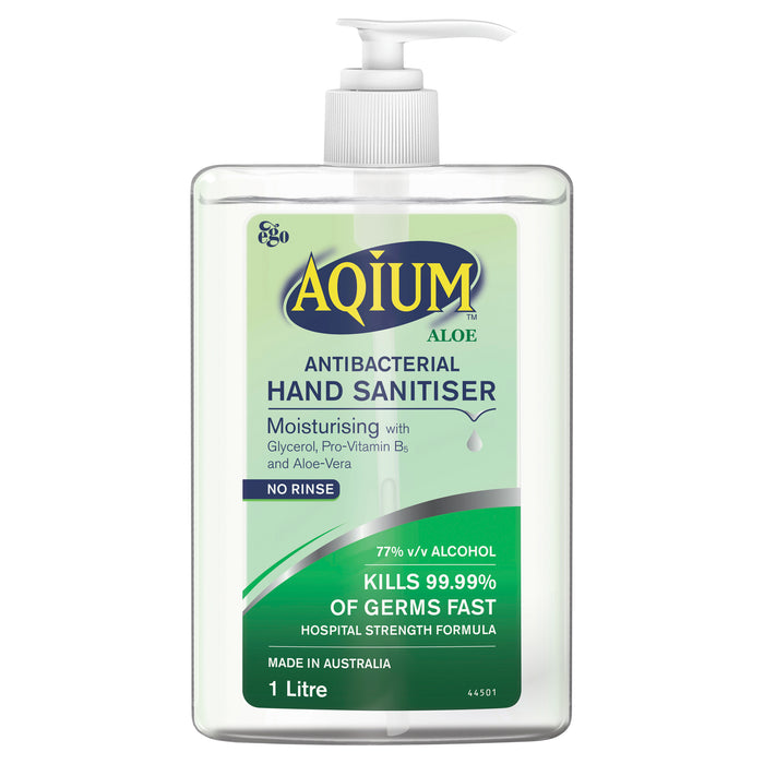 Ego Aqium Antibacterial Hand Sanitiser with Aloe Vera 1L