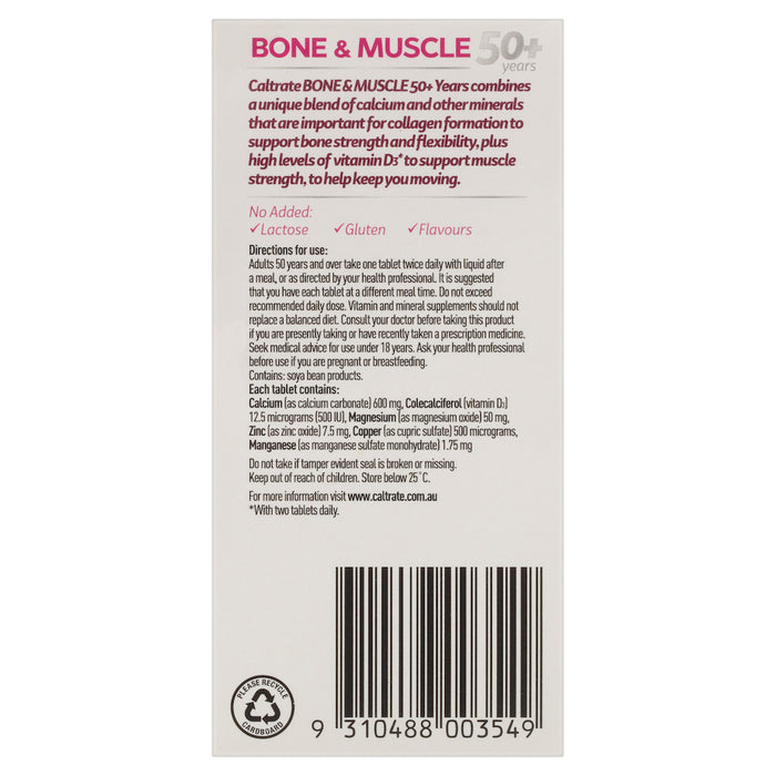 Caltrate Bone & Muscle 50 + Tablets 60