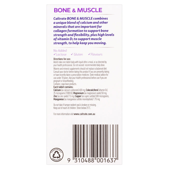 Caltrate Bone & Muscle Health Tablets 60