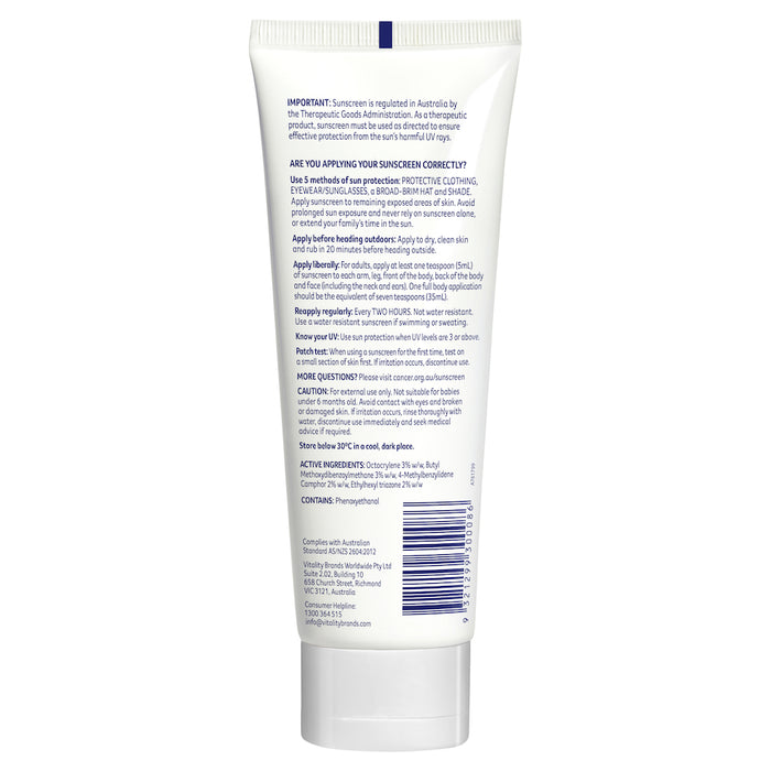 Cancer Council Face & Body Moisturiser Invisible SPF50 150ml