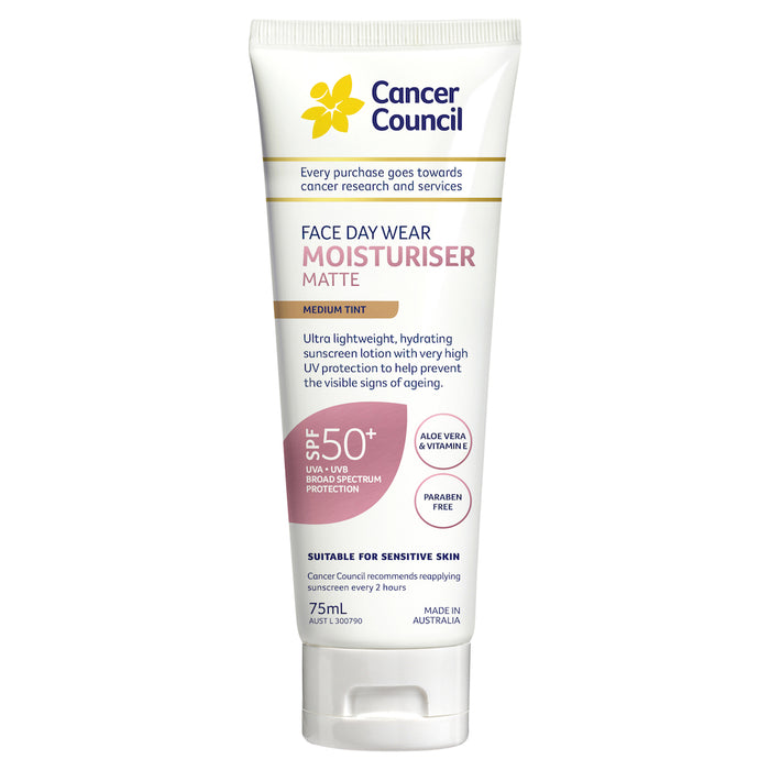 Cancer Council Face Day Wear Matte Medium Tint SPF50+ 75ml