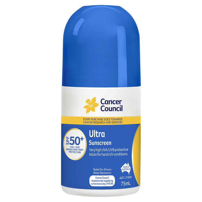 Cancer Council Roll On Ultra 50+ 75ml