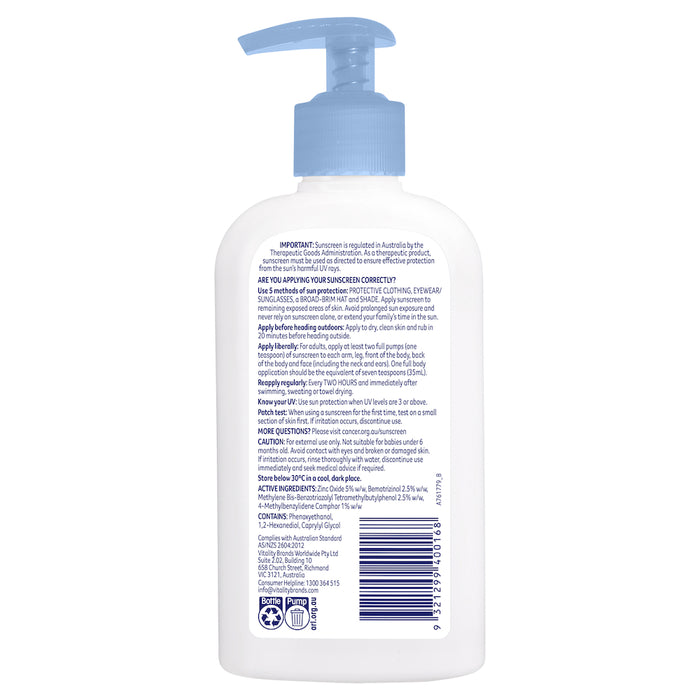 Cancer Council Sensitive 50+ Pump 200ml