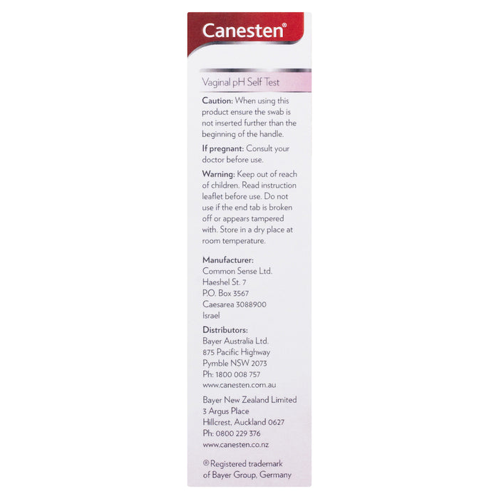 Canesten Vaginal PH Self Test 1 Pack