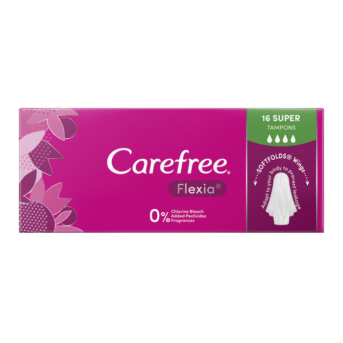 Carefree Tampons Flexia Super 16