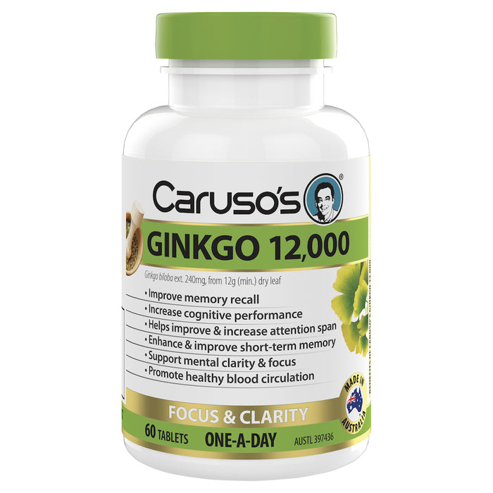 Caruso's Ginkgo 12000 Tablets 60