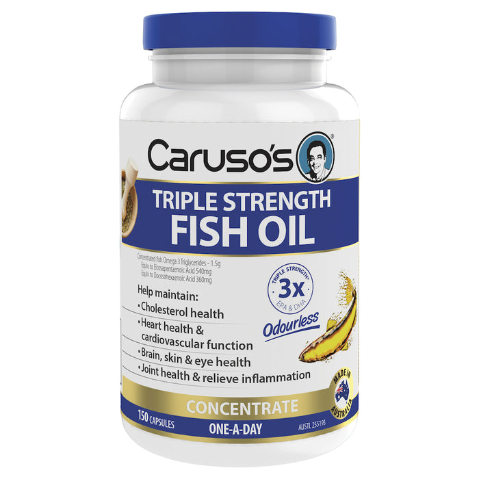 Caruso's Triple Strength Fish Oil Capsules 150