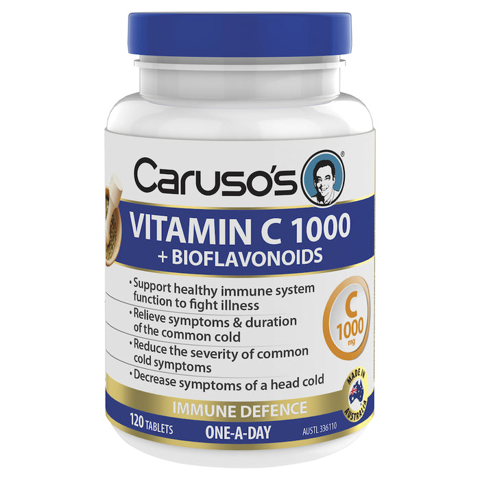 Caruso's Vitamin C + Bioflavonoids Tablets 120