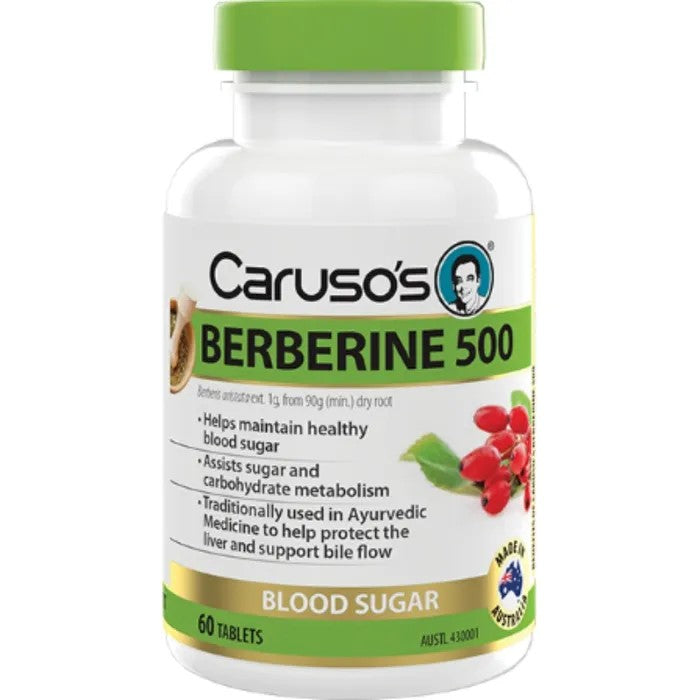 Caruso's Herbal Berberine 500 60 Tablets.