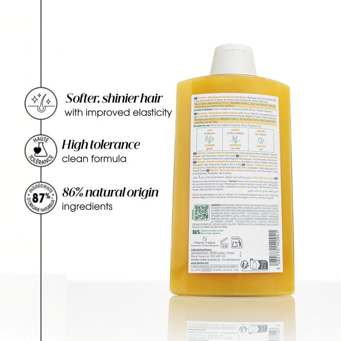 Klorane Mango Butter Shampoo 400ml.