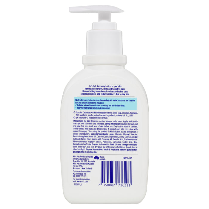 E45 Itch Recovery Lotion 250ml