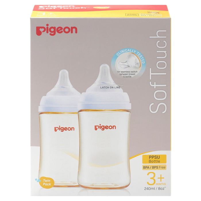 Pigeon Softouch III Bottle PP Twin Pack 240ml.