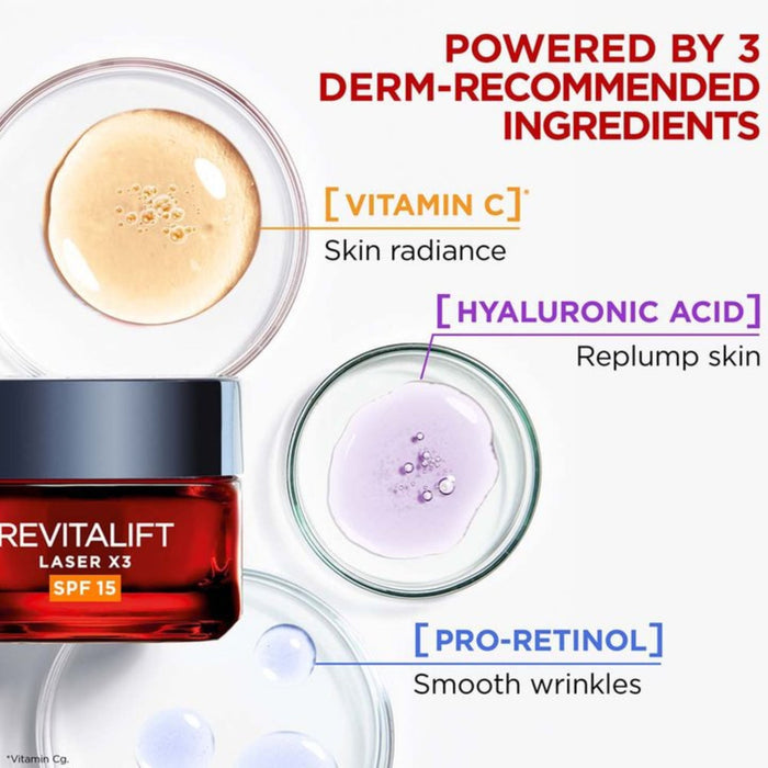 L'Oreal Revitalift Laser Spf15 Day Cream 50ml