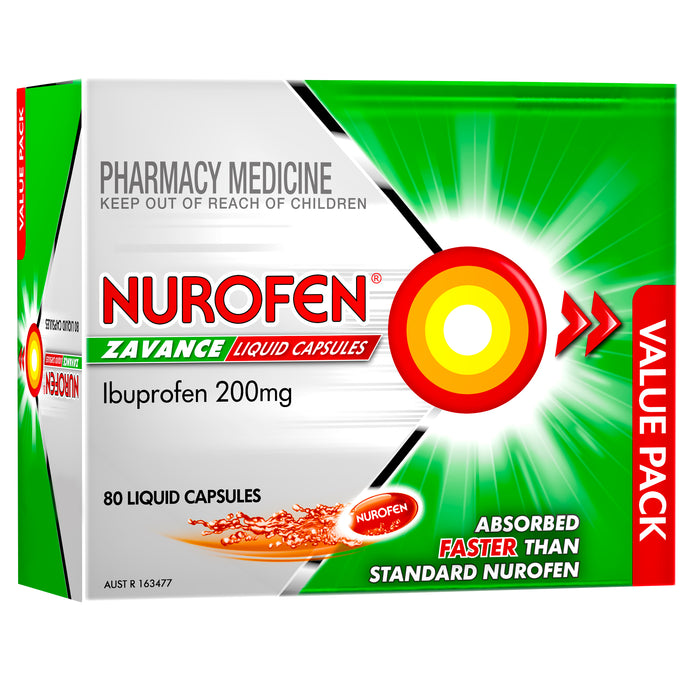 Nurofen Zavance Liquid Capsules 80