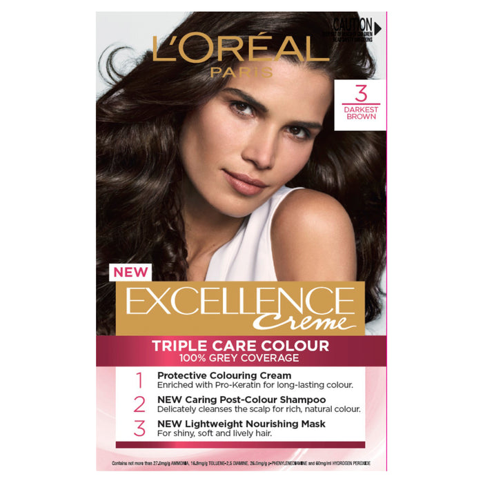 L'Oreal Excellence 3 Darkest Brown