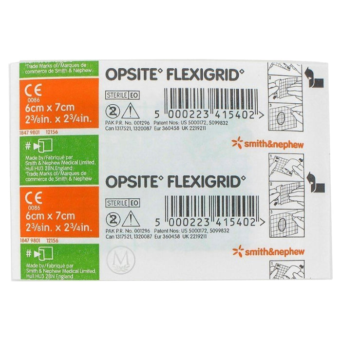 Opsite Flexigrid Clear Barrier Film 6cm x 7cm Single.