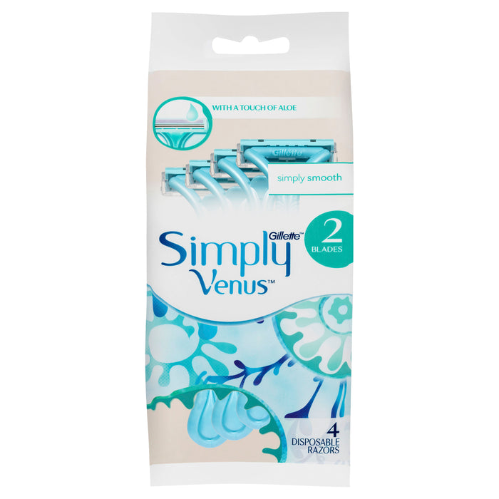 Gillette Venus Simply 2 Disposable Razor 4Pk