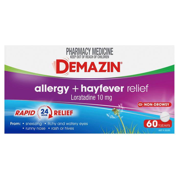 Demazin Allergy + Hayfever 60 Tablets