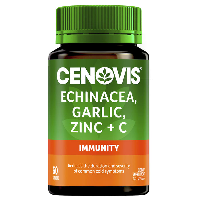 Cenovis Echinacea, Garlic, Zinc & C 60 Tablets