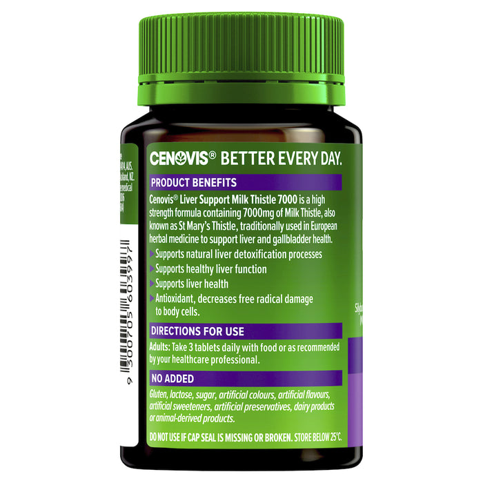 Cenovis Liver Support Milk Thistle 7000 75 Tablets