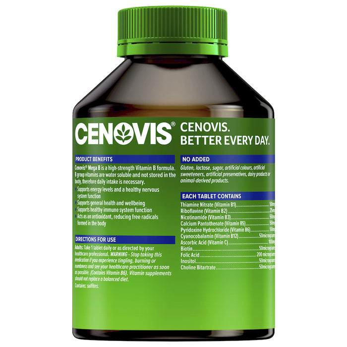 Cenovis Mega B Value Pack 200 Tablets