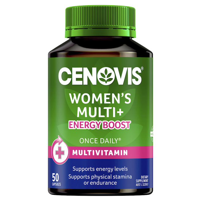 Cenovis Once Daily Women’s Multi + Energy Boost 50 Capsules