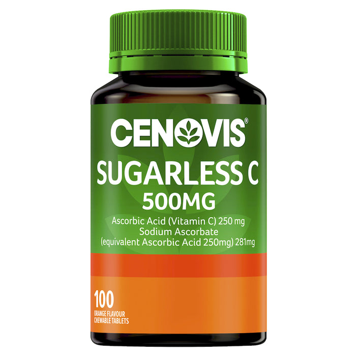 Cenovis Sugarless C 500mg Orange 100 Tablets