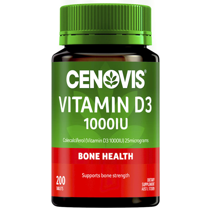 Cenovis Vitamin D3 1000IU 200 Tablets