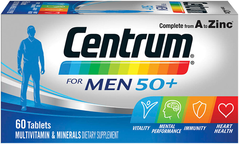 Centrum For Men 50+ Tablets 60