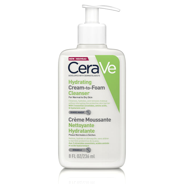 CeraVe Hydrating Cream-to-Foam Cleanser 236ml